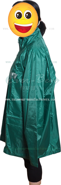 breathable rain gear Nylon Green Rain Gear nylon rain mac